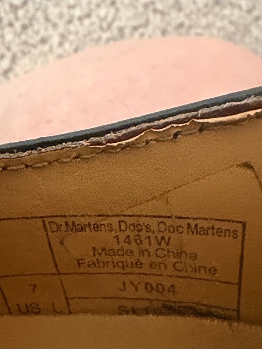 Dr. Martens Black Leather Lace-Up Shoes with Yellow Stitching - Picture 7 of 7